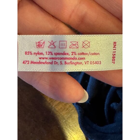 Commando Bodysuit Women OS Black Ballet Mock Neck Sleeveless Balletcore Intimate - Picture 9 of 10